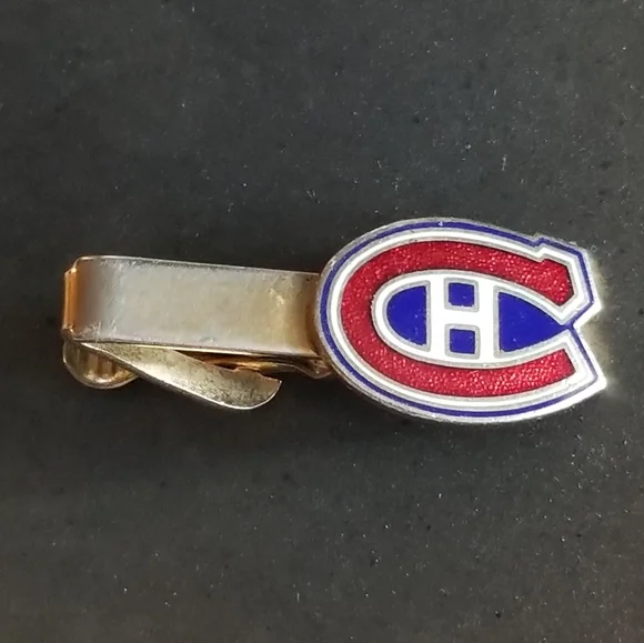 Vintage Montreal Canadiens tie clip National Hockey League Canada mens NHL - Picture 2 of 9